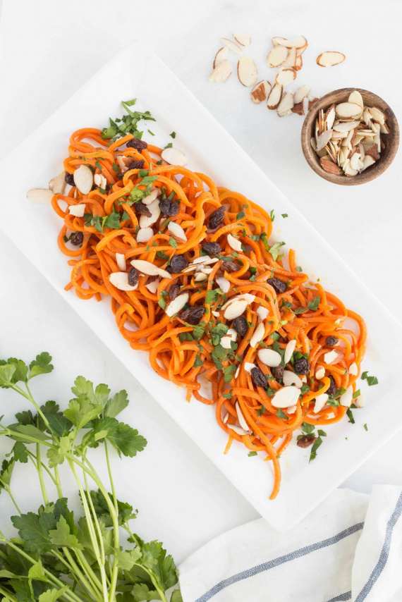 Moroccan Spiralized Carrot Salad