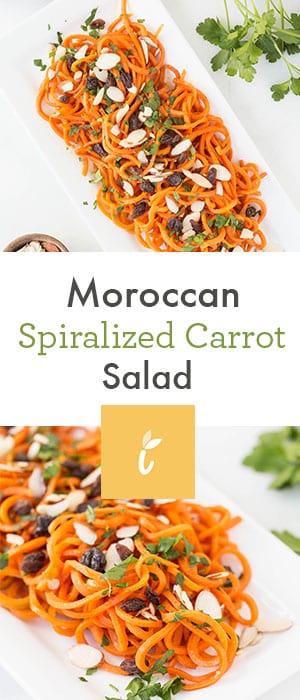 Moroccan Spiralized Carrot Salad
