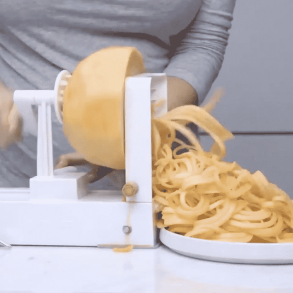 How To Spiralize Cantaloupe (Video)