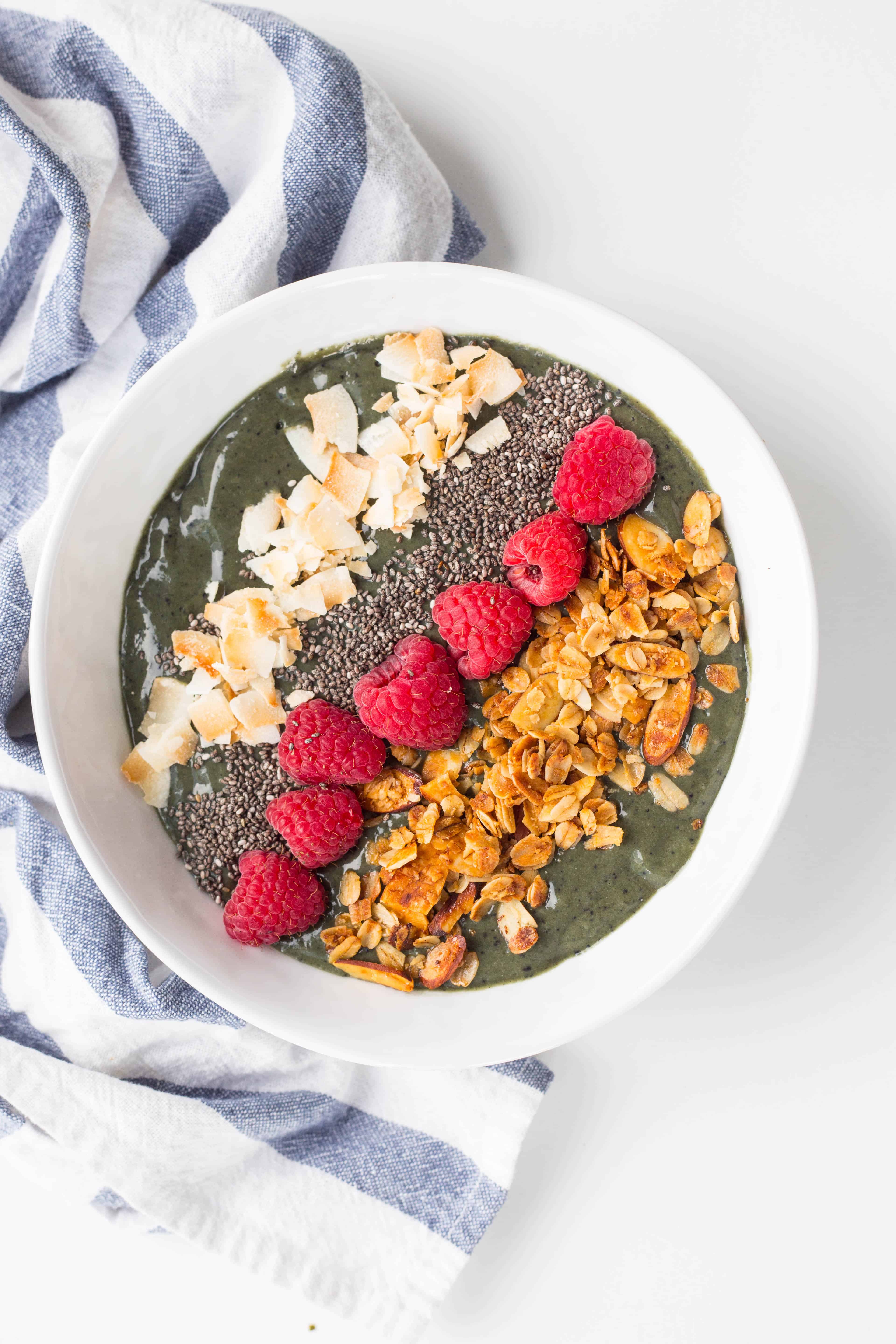 Spinach Protein Smoothie Bowl