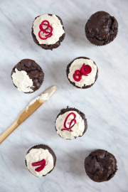 Red Velvet Cupcakes With Spiralized Beets