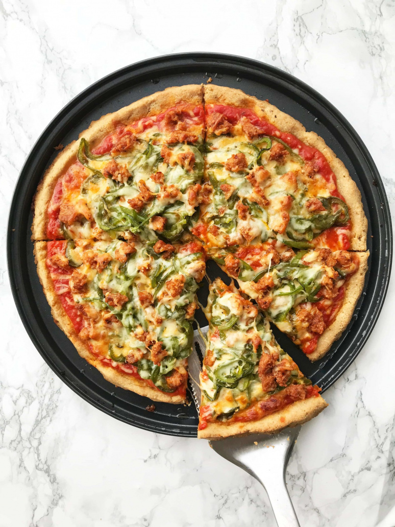 Gluten-Free Pizza with Spiralized Toppings Three Ways
