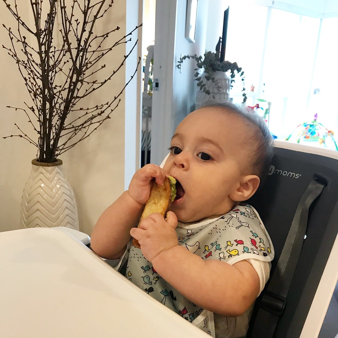 Our first week with baby led weaning