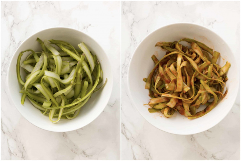 6 Healthy Pasta Alternatives - Asparagus Noodles