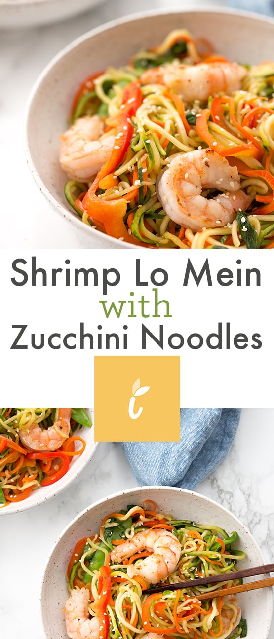 Shrimp Lo Mein with Zucchini Noodles