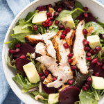 Roast Chicken and Beet Salad with Walnuts