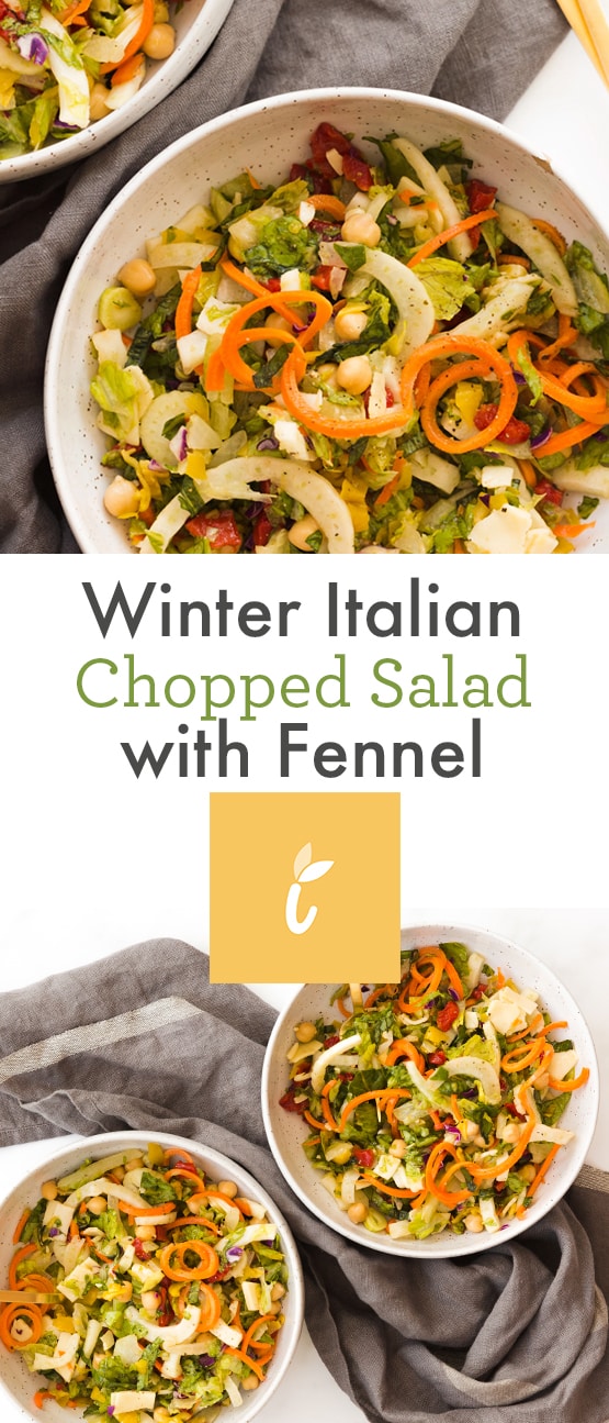 Winter Italian Chopped Salad with Fennel