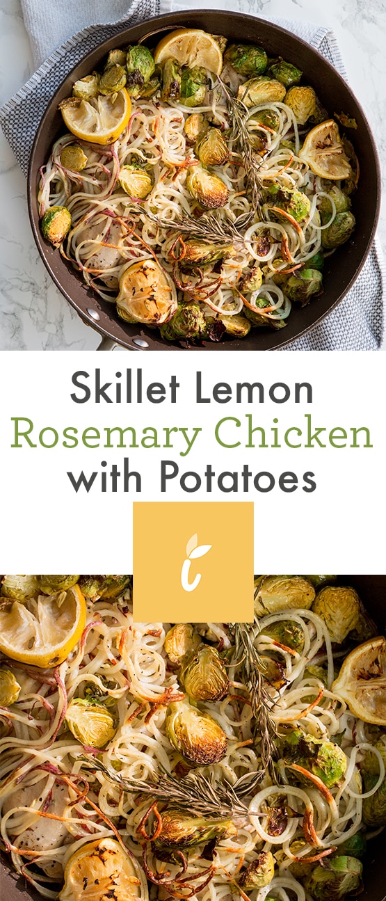 Skillet Lemon Rosemary Chicken with Potatoes