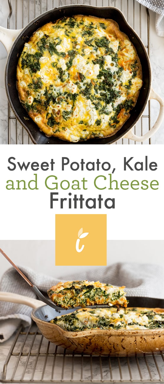 Sweet Potato, Kale and Goat Cheese Frittata