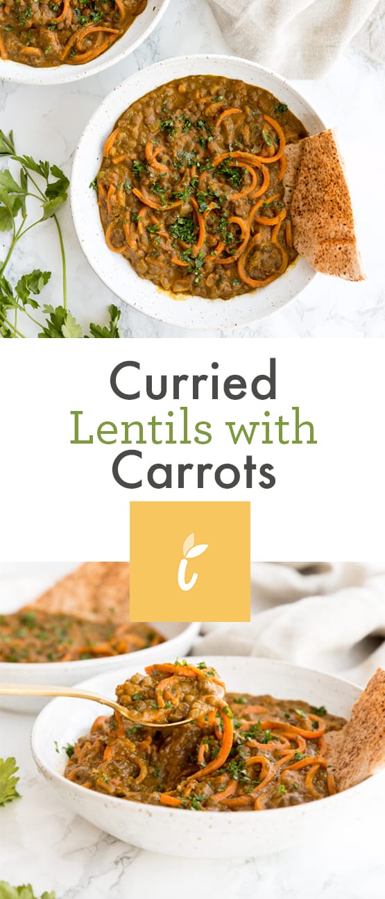 Curried Lentils with Carrots