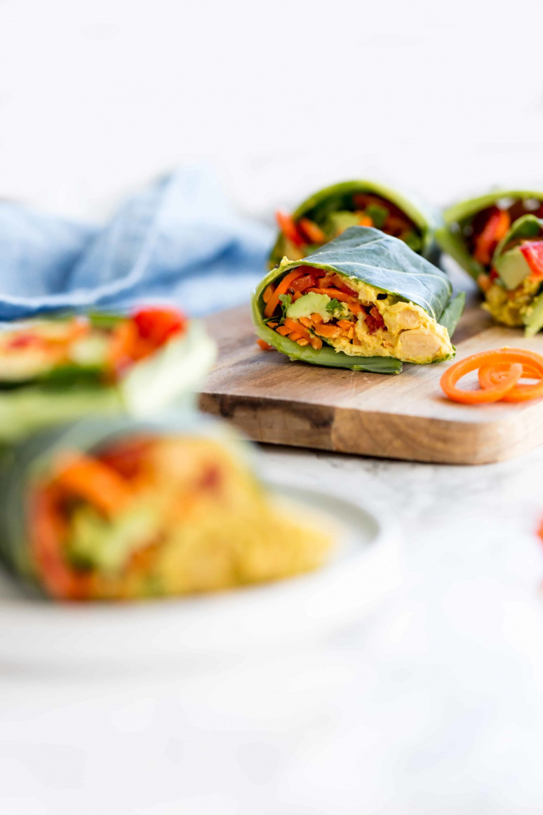 Curried Chickpea and Vegetable Wrap