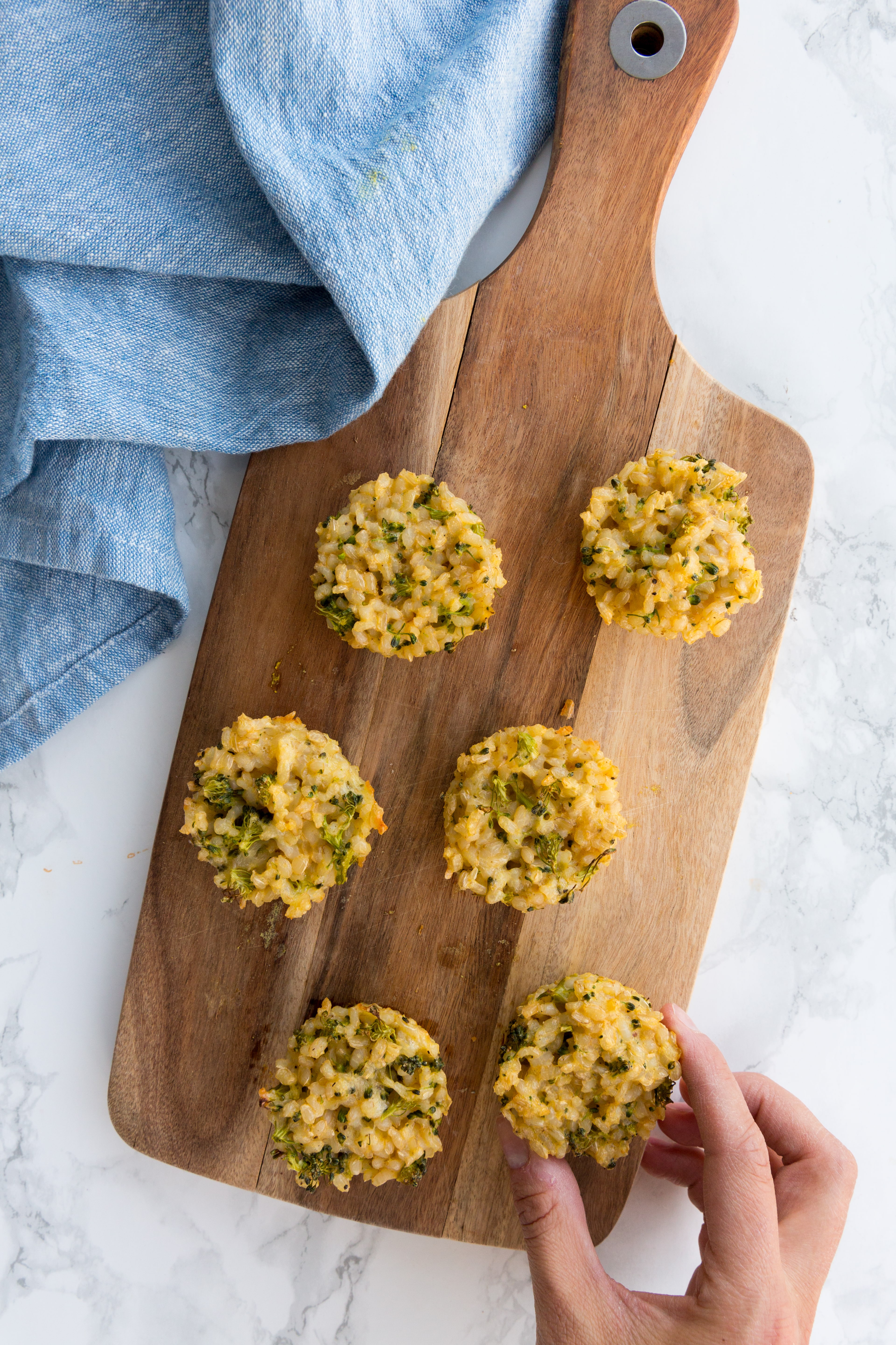Broccoli and Cheddar Brown Rice Muffins