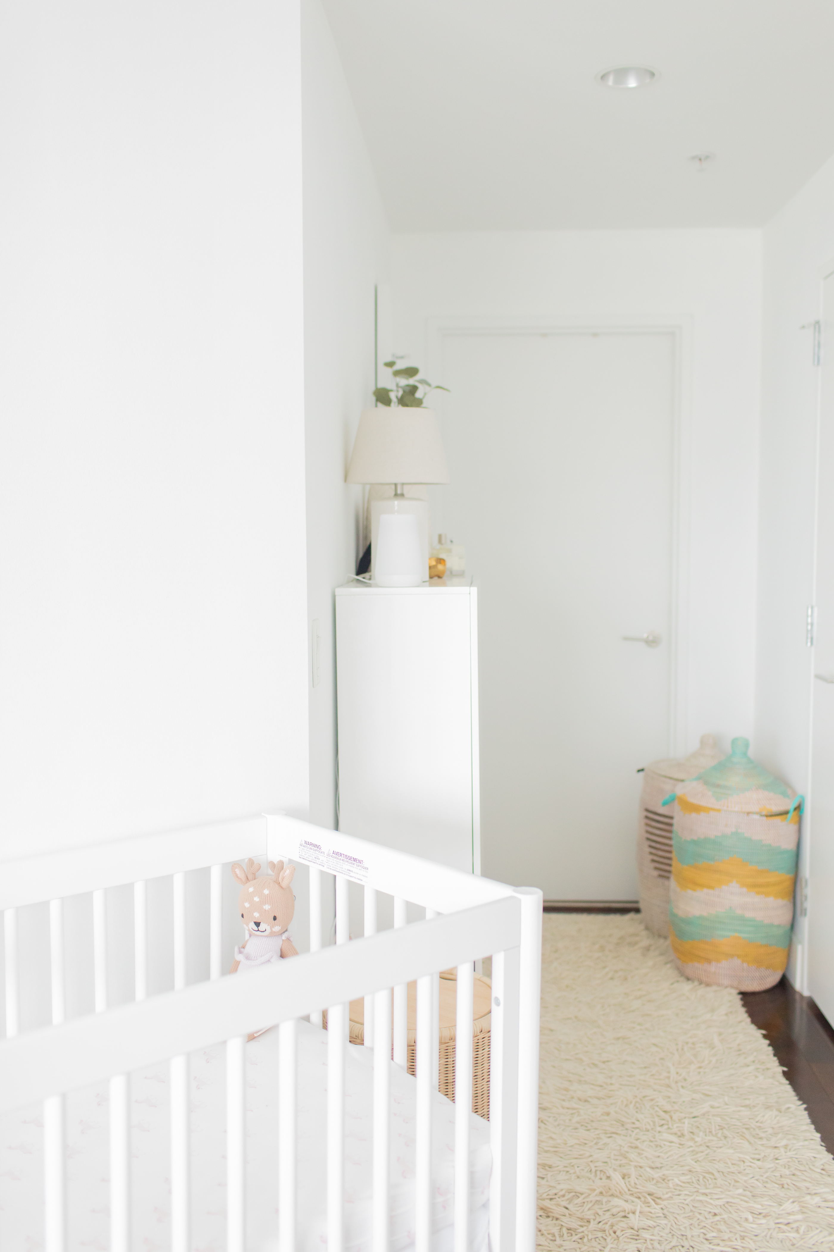 Baby Girl's Nursery Reveal and How We Fit A Nursery Into Our Bedroom
