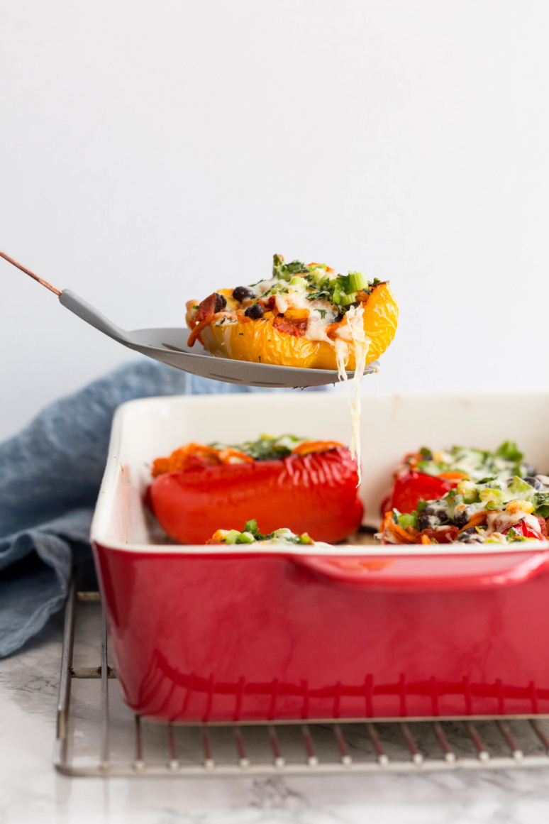 Sweet Potato and Black Bean Stuffed Bell Peppers