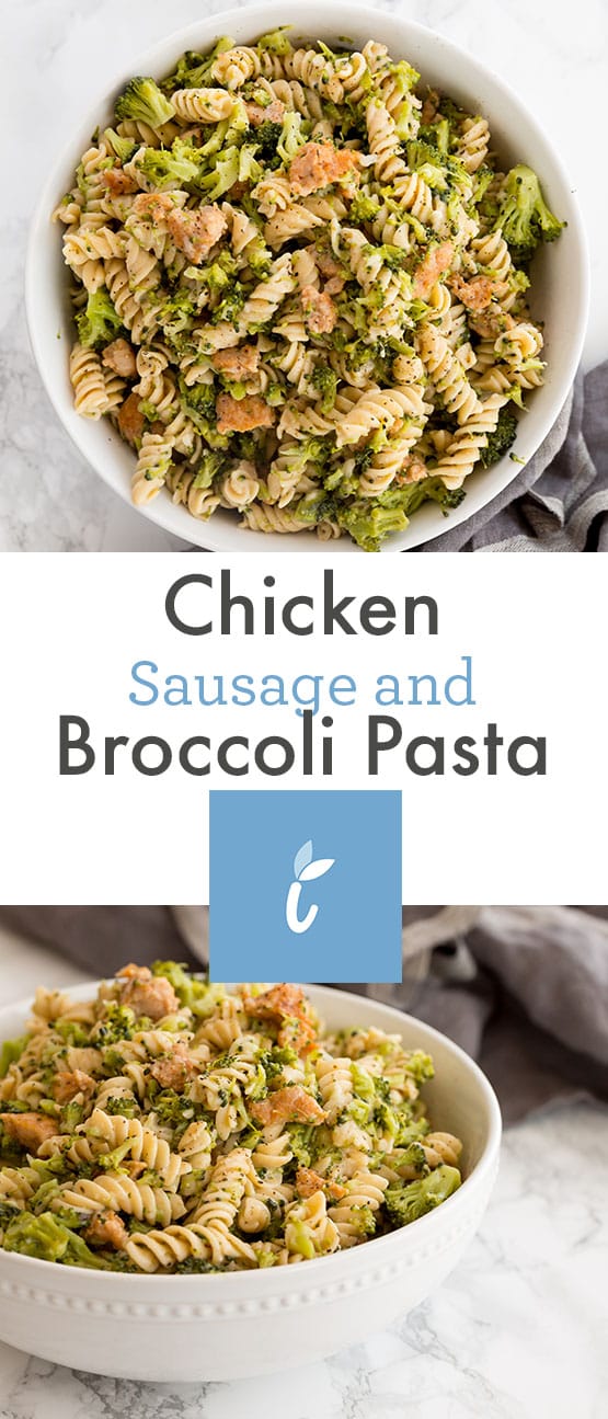 chicken sausage and broccoli pasta