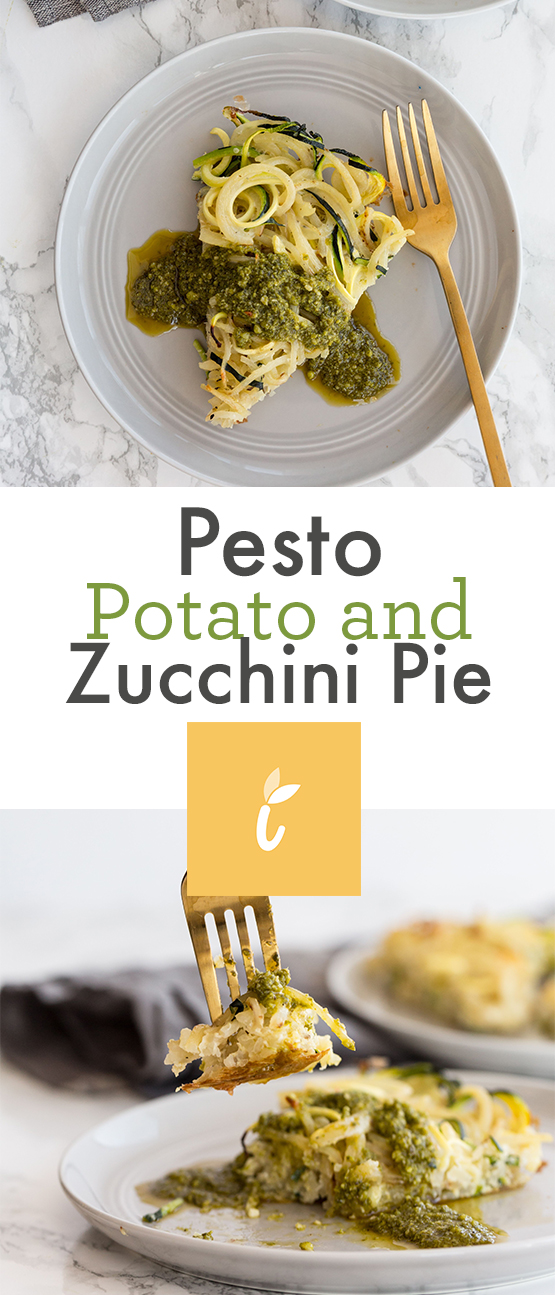 Pesto Potato and Zucchini Pie