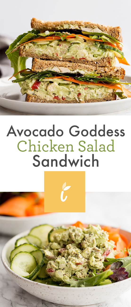 Avocado Goddess Chicken Salad Sandwich