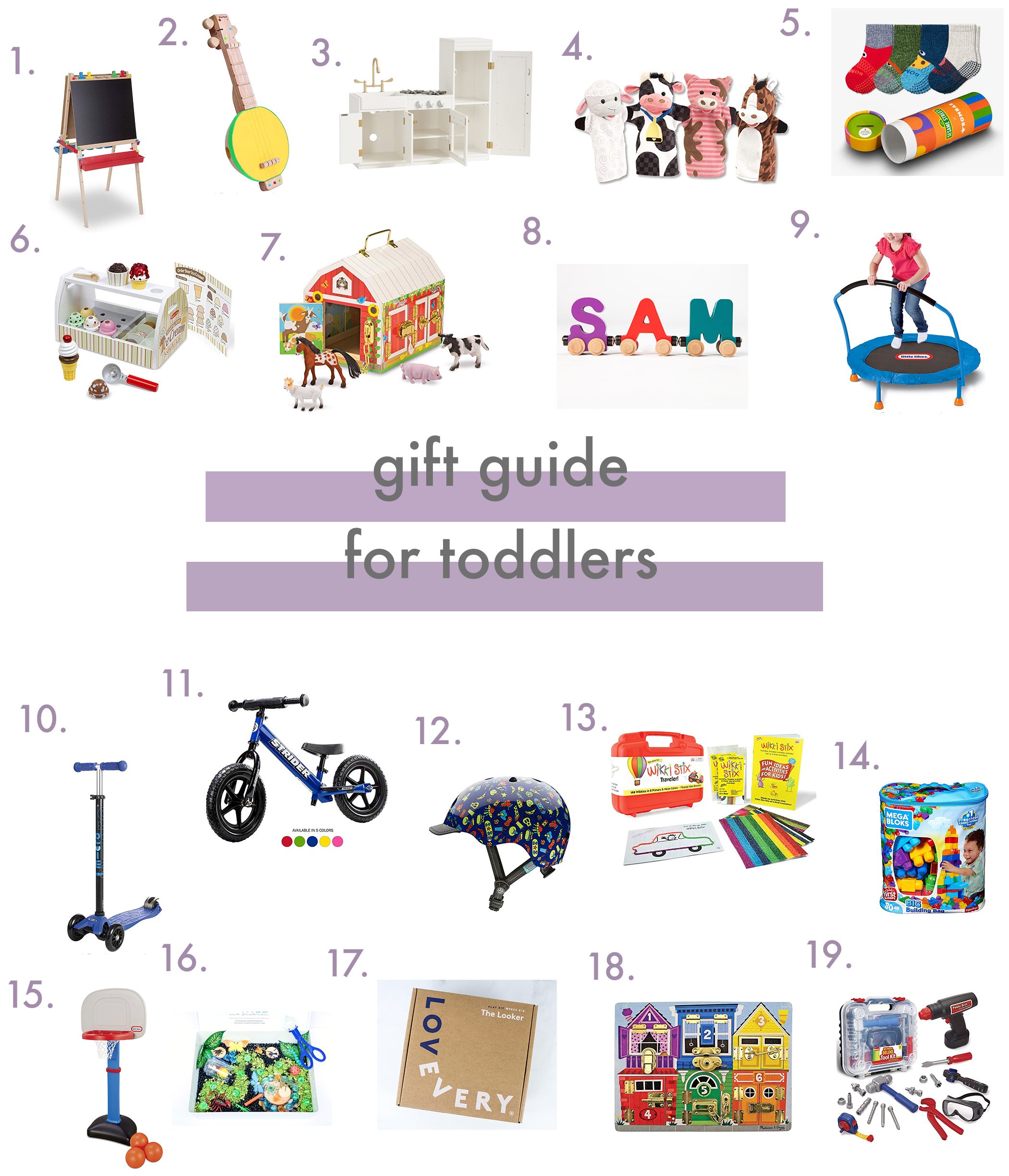 Toy Gift Guide For Babies+Toddlers+Kids - House of Eilers