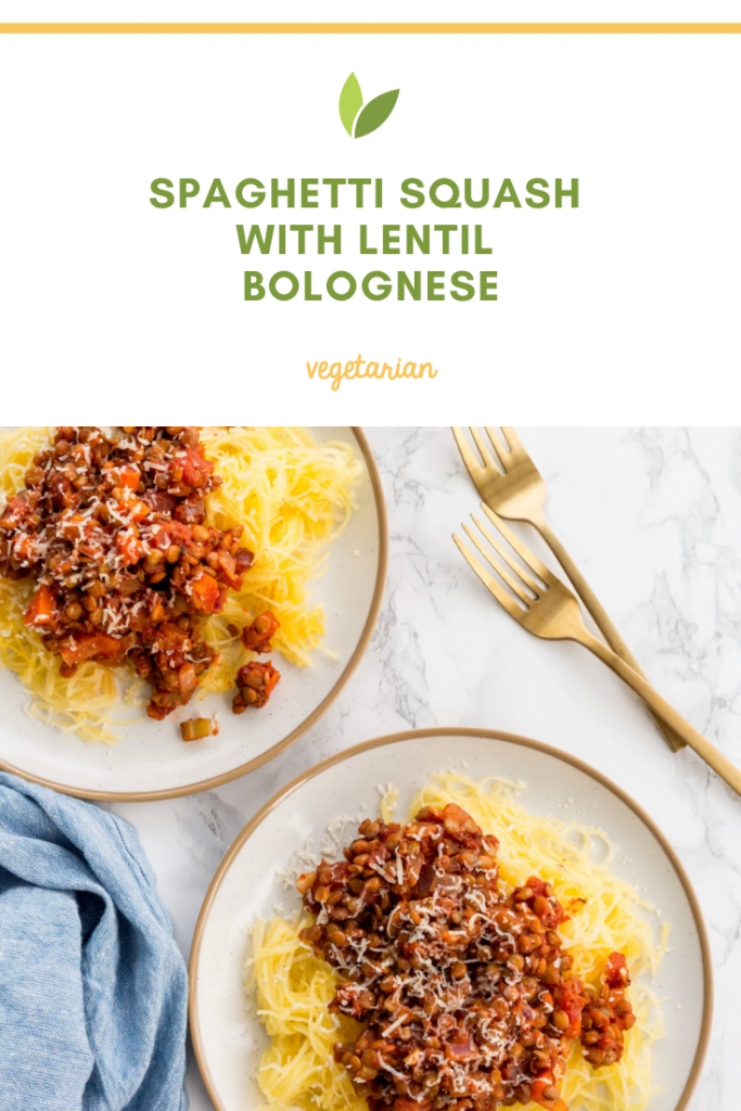 Inspiralized: Spaghetti Squash with Lentil Bolognese