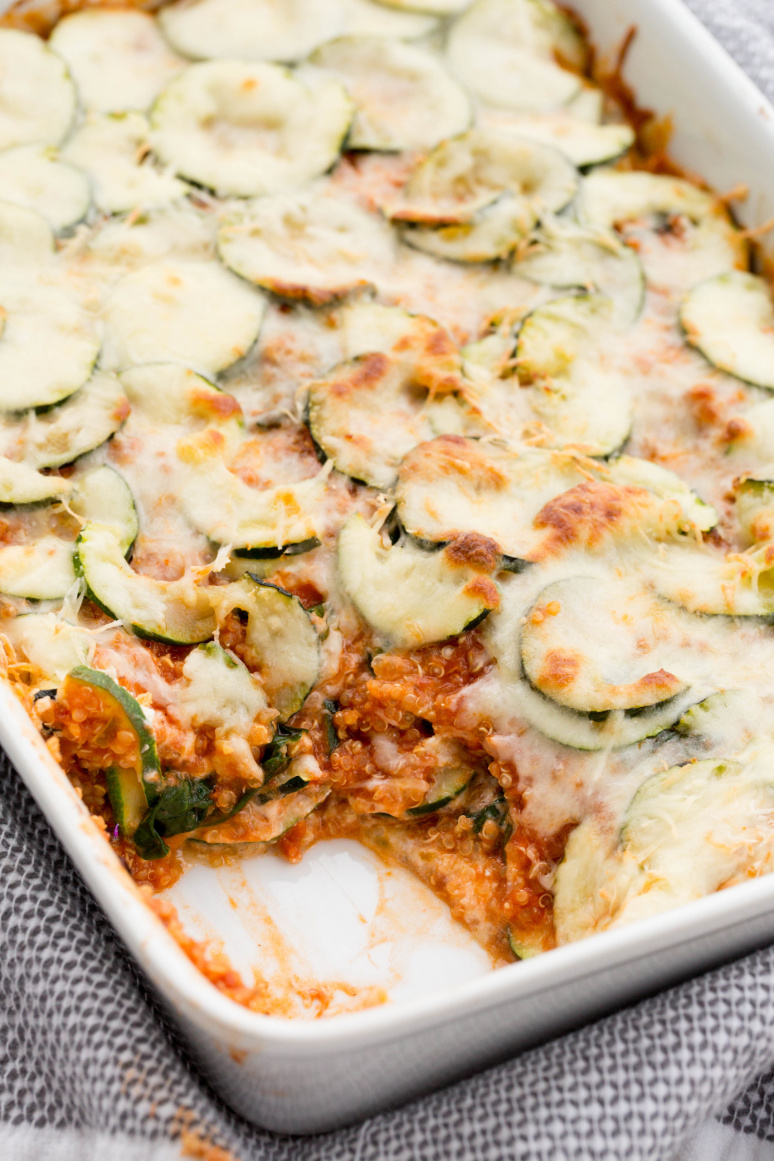 Vegetarian Zucchini and Quinoa Lasagna