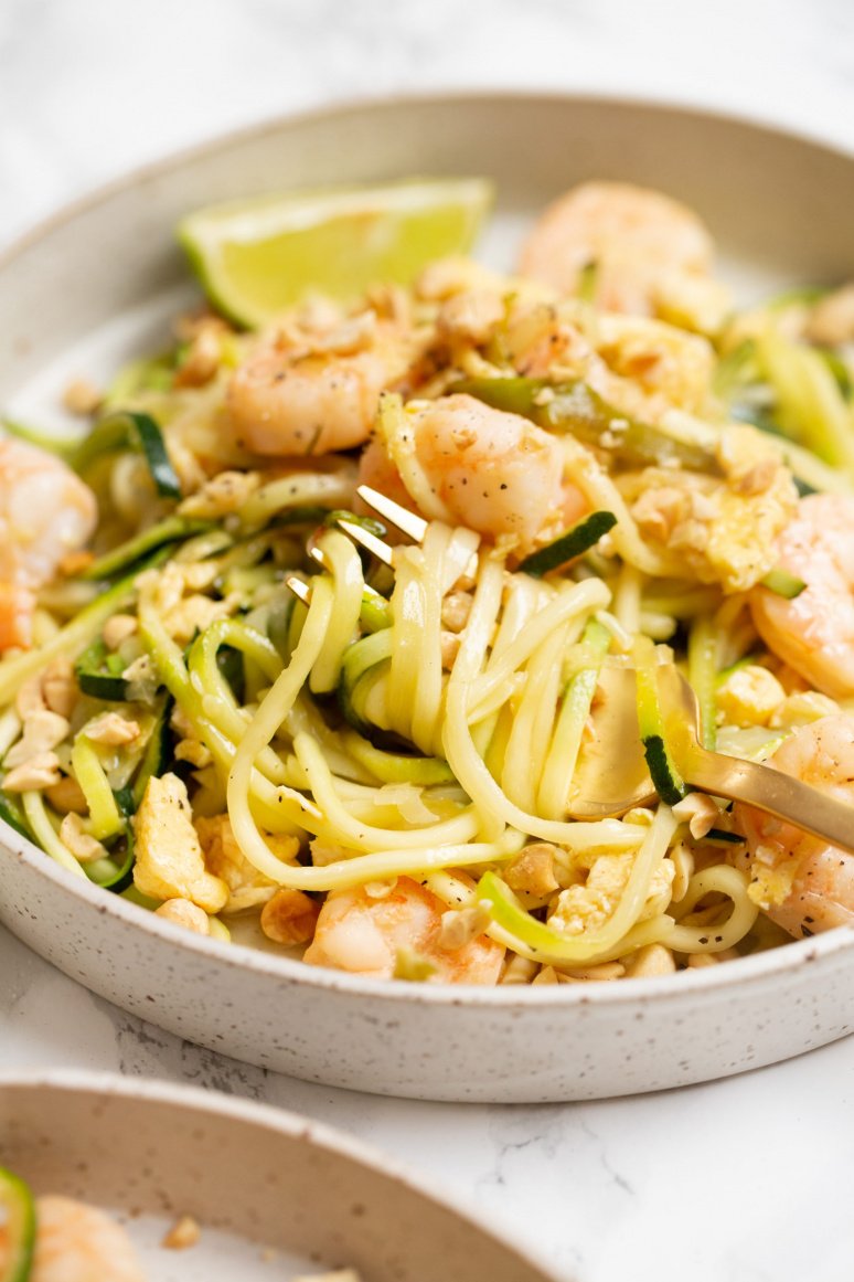Shrimp Zucchini Noodle Pad Thai