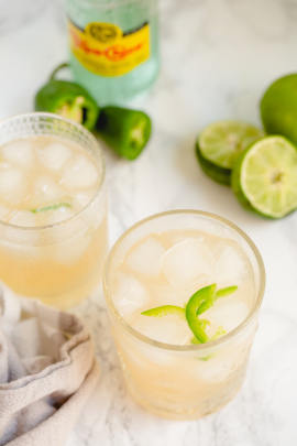 Spicy Grapefruit and Lime Mocktail