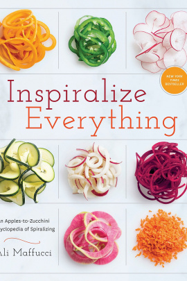 "Inspiralize Everything" book cover by Ali Maffucci.