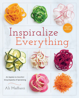 "Inspiralize Everything" book cover by Ali Maffucci.