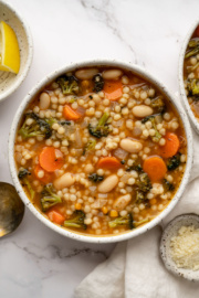 Broccoli and Carrot Couscous Soup