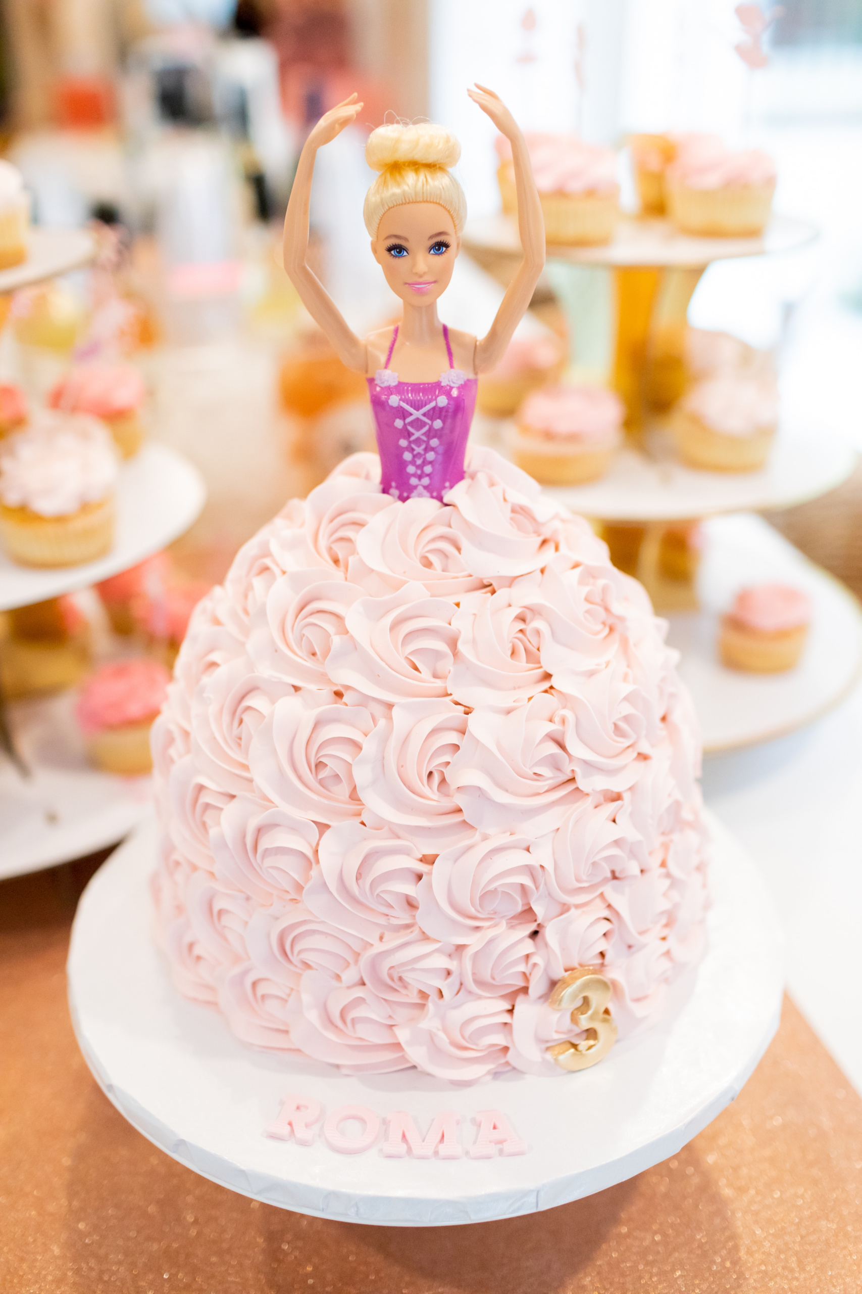 Quick & Beautiful Princess Cake Design Tutorial  Barbie Doll Dress Cake  Decorating Ideas #3 