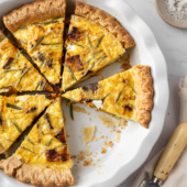 Butternut Squash Quiche with Rosemary