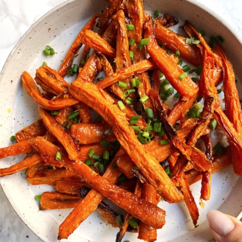 Cheesy Carrot Sticks - Inspiralized