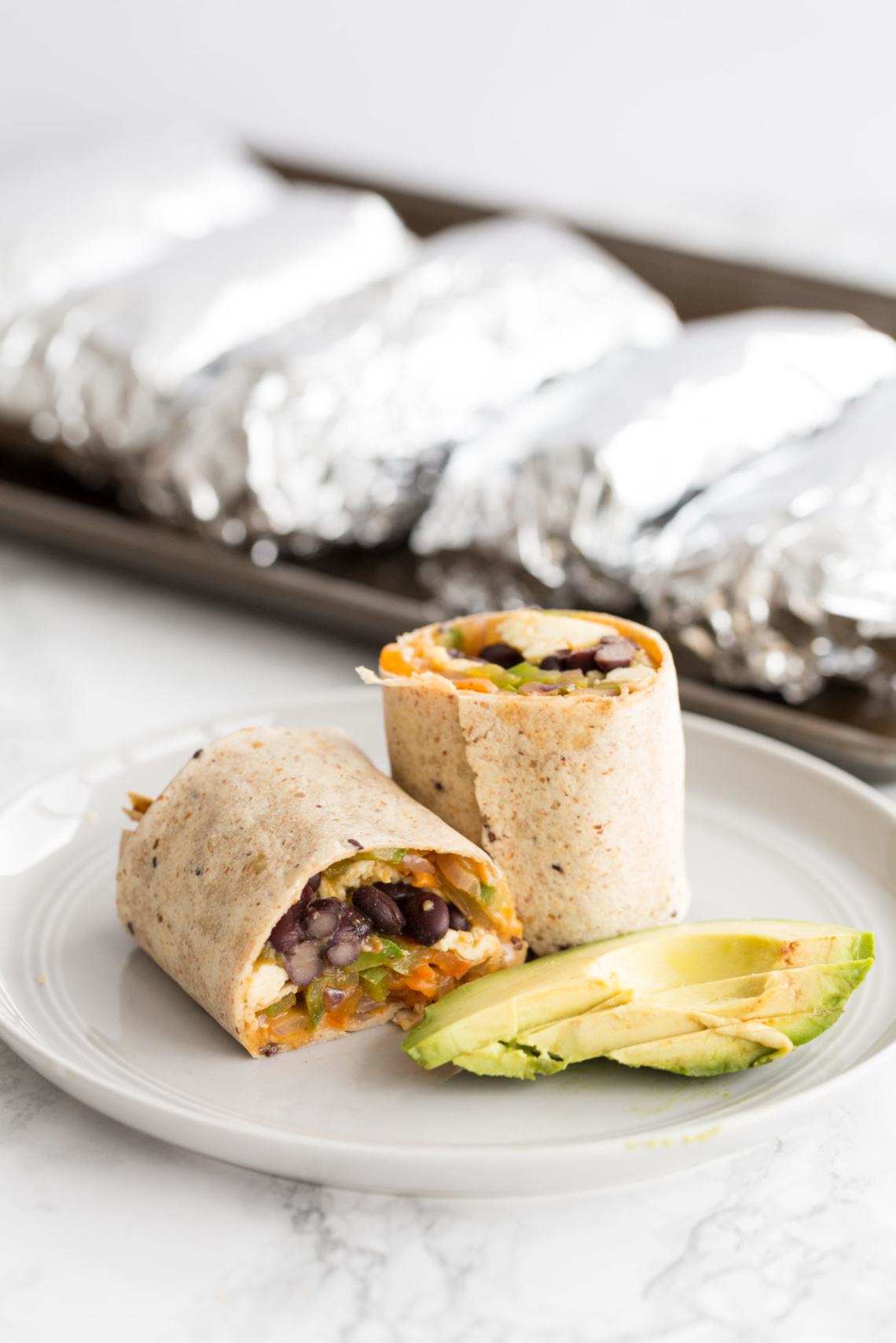 breakfast burrito halal sausage egg cheese freeze 12 microwave school morning easy